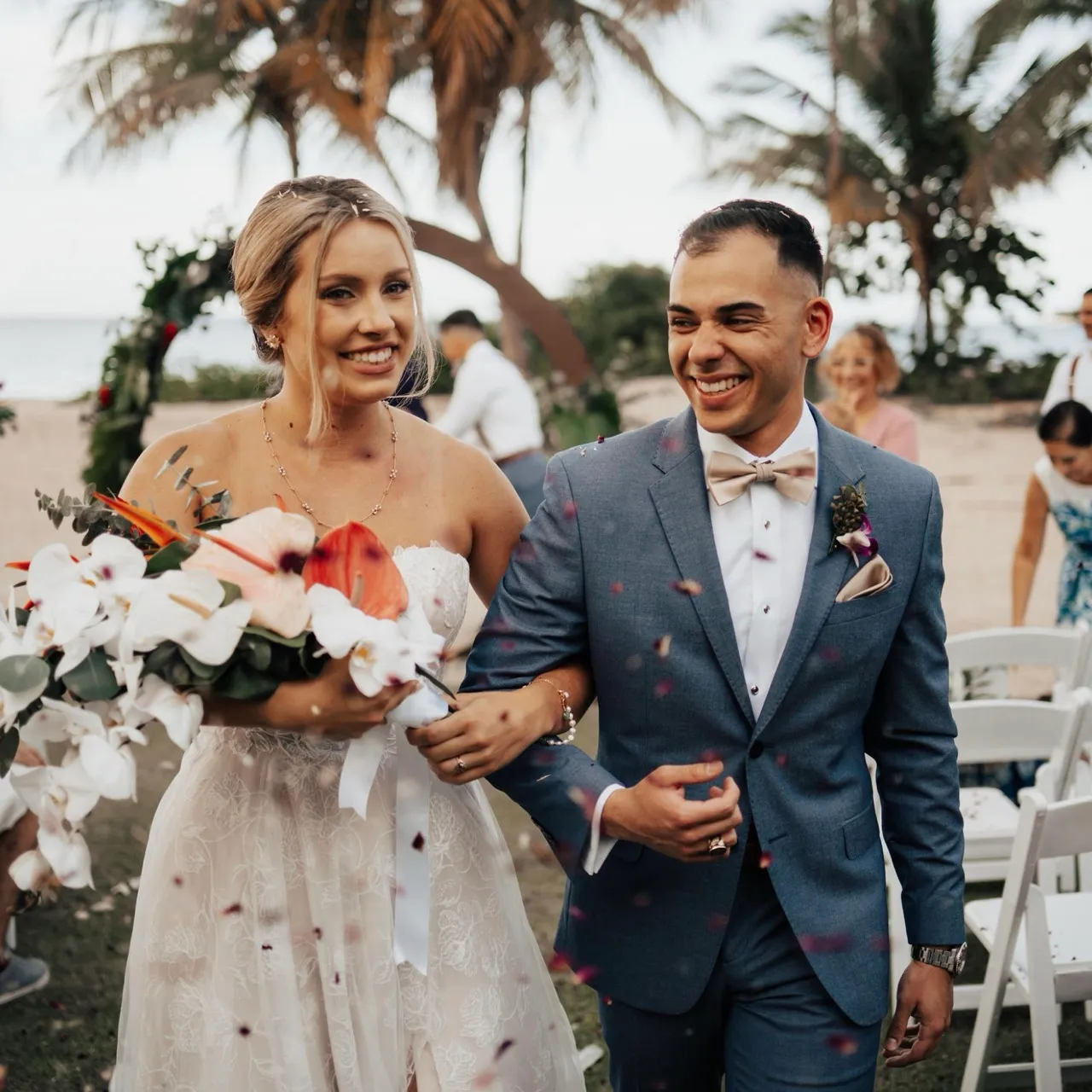 Wedding couple testimonial photo