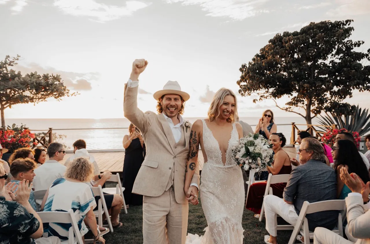 Wedding couple testimonial photo