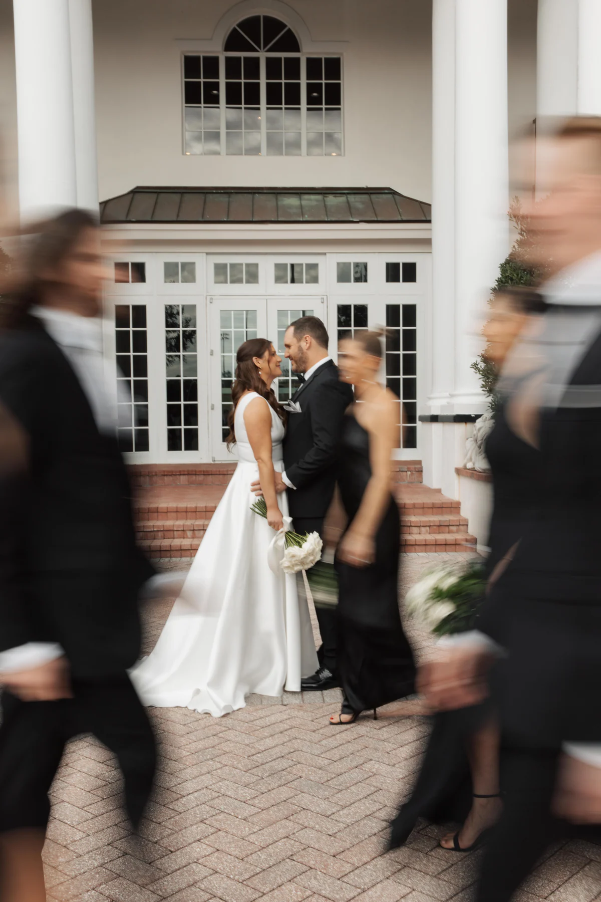 Orlando bride and groom sharing a romantic first-look moment