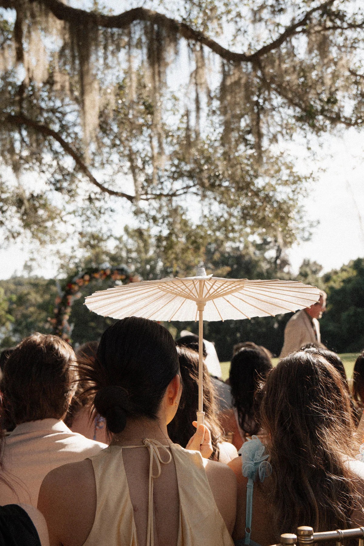 Outdoor Orlando wedding ceremony photographed by Febus Films